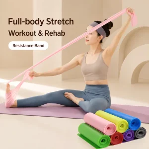 TPE Flat Resistance Band Elastic Exercise Band For Home Gym Strength Training Fitness Workout