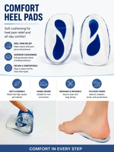 TPE Gel Heel Pads for Shoes Shock-Absorbing Inserts