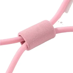 TPE Rubber Tube Workout Bands Heavy Elastic Figure 8 25lbs Light Weight Comfortable Durable Home Gym Yoga Fitness Training