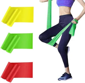 TPE Stretch Band Workout Resistance Exercise Fitness Rubber Bands Yoga Elastic Flat Resistance Bands