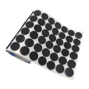 Table and Chair Foot Pads Thickened Shock-Absorbing Mesh Rubber Mats Furniture Gaskets Black