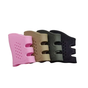 Tactical Rubber Anti Slip Grip Cover Anti slip Breathable Glove Protective for G17 G18 G19