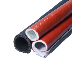 Temperature-Resistant up to 1650 °C Fire Protection Sleeve Support Custom Silicone Flame-Retardant Sleeve