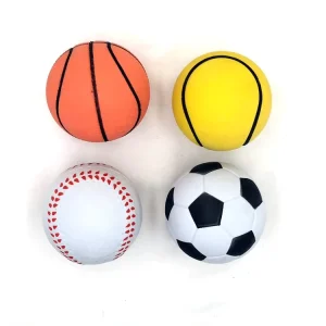 Tennis BasketBall Baseball Soccer Ball Shape Rubber Sponge Bouncy Balls