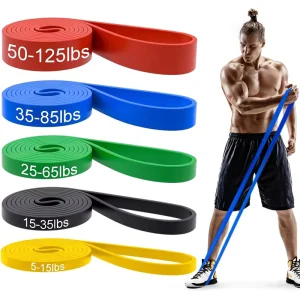 Thick Heavy Resistance Gym Workout Bands Set Durable Elastic Latex Rubber for Bodybuilding Training and Exercise