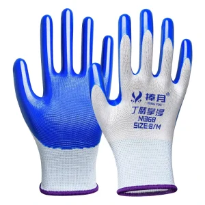 Thick Labor Insurance Gloves Worker Protection Safety Labor Insurance Gloves Non-Slip Wear-Resistant Breathable Gloves