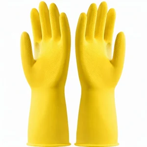 Thick Rubber Latex Gloves Labor Protection Wear Resistant Waterproof Non Slip Durable for Kitchen Cleaning & Dishwashing