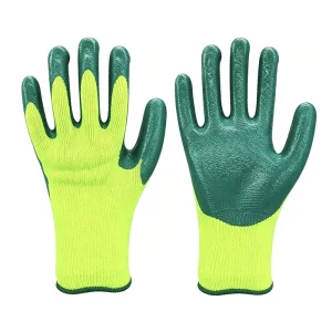 Thickened Latex Wrinkled Labor Protection Gloves Rubber Coated Wear Resistant Cut Resistant Non Slip Glued Full 24cm Work Gloves