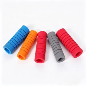 Thickened NBR Rubber Handle Grip, Wear-Resistant, Shockproof, Elastic Anti-Slip Sleeve for Engineering Machinery