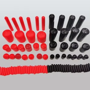Threaded Rubber Sleeve PVC Coated Caps Plastic Dust Caps Handle Cover Protective Sleeves Plugs Wire Custom Available