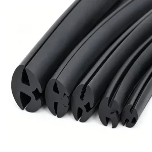 Three EPDM Rubber Sealing Strips for Car Windows, Cabinets, and Mechanical Doors