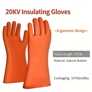 Tian Tian Ping an 12kv Insulating Rubber High voltage Resistant Labor Gloves Electrical Equipment Maintenance Labor Gloves