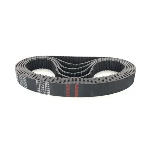 Timing Belt Flat Drive Synchronous Belt Rubber Power Transmission 2.0mm Thickness 40 Groove Angle Punching Hole