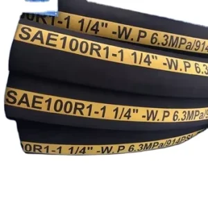 Top Factory 1inch NBR Hydraulic Rubber Hose Pipe Oil Air Water Fire Resistant with Lifetime Guarantee 100 R1at Rubber Hose