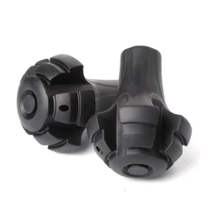 Torpedo Head Cane Tip Sleeve Trekking Pole Tip Protector Non-Slip TPR Rubber Foot Cover