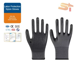 Touchscreen Rubber Foam Gloves for Labor Protection Durable Lightweight Flexible for Both Men and Women