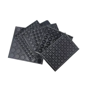 Transparent Anti-Slip Self-Adhesive Silicone Rubber Feet Pads Black Red Door Bumpers for Cabinets