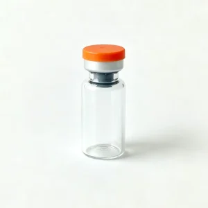 Transparent Glass Vials Multiple Sizes Customizable Sterile Vials with Rubber Stopper and Aluminum Cap