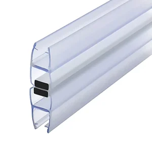 Transparent PVC Bathroom Shower Glass Door Bottom Seal Strip