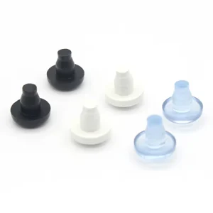 Transparent Plastic Furniture Hole Plug Black Particle Anti collision Silent Customized Model