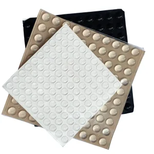 Transparent or Black Silicone Bumpers Round Adhesive Rubber Feet Pads