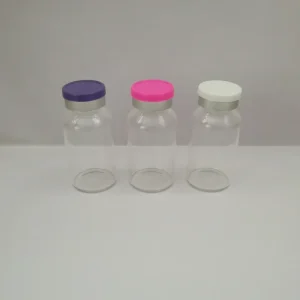Tubular Borosilicate Glass Vials 20ml Clear with Rubber Stopper and Screen Printing for Pharmaceutical Use