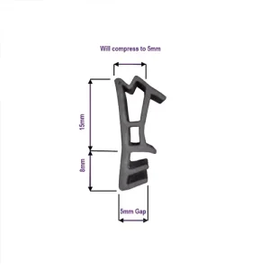 UPVC Window Draft Seal Wedge Gasket for Double Glazing