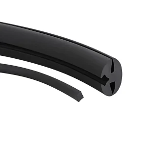 UV-Resistant Waterproof Flexible Custom OEM Black EPDM Rubber Extrusion Seals ISO/TS 16949