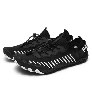 Unisex Spring Quick Dry Water Shoes 36 45 Breathable Mesh Rubber Toe Toe Adjustable Elastic Laces Beach Yoga Hiking Barefoot