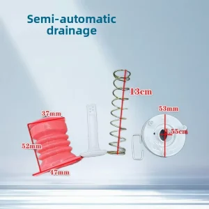 Universal Drain Valve Core Rubber Stopper With Spring Pull Rod for Semi Automatic Double Tub Washing Machine Spare Parts