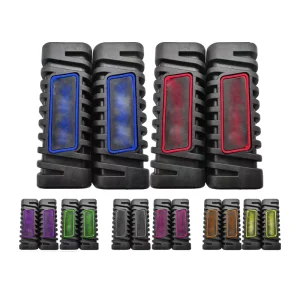 Universal Motorcycle Foot Peg Covers Anti-Slip Rubber Pedal Sleeves Shock-Absorbing Protectors for Dirt Bike ATV Scooter
