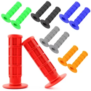 Universal Motorcycle Handlebar Grips Soft Rubber 22mm Hand Grips for Dirt Bike
