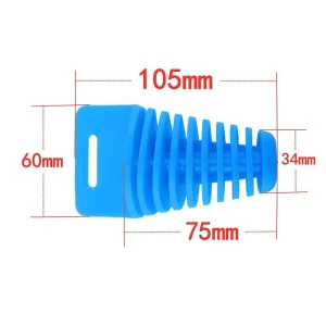 Universal Strong Rubber Material Motorcycle Exhaust Plugs Multiple Colors Water Proof Plug