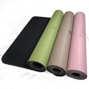 Upgraded PU Rubber Yoga Mat Wear-resistant Anti Slip Eco Friendly Custom Rubber Yoga Mat for Studio