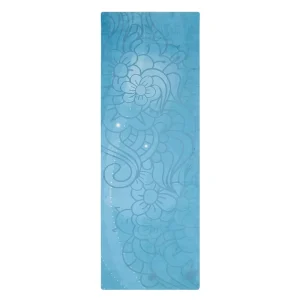 Upgraded Suede Natural Rubber Yoga Mat Eco Friendly and Skin Friendly Foldable Portable Non Slip Exercise Mat