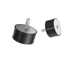 VD Vibration and Noise-Damping Rubber Pad, Natural Rubber and Metal, -40 to 80°C, ISO 9001 Certified, for Laboratory Instruments