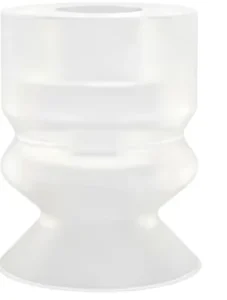 Vacuum Cup Bellows Suction Nozzle Connector GZP2-04BN-B Pneumatic Black White Nitrile Rubber