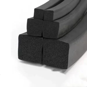 Various Types of Rubber Products EPDM Foamed Curve Rubber Strips Black Cutting