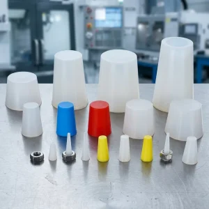 Verified Supplier Bespoke Durable Silicone Conical Stopper Tapered Rubber Bung Silicone Tapered Plug for Industrial Pipe Sealing