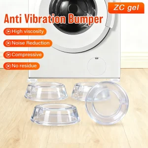 Vibration Dampening Rubber Pads for Washing Machine Self Adhesive Non Slip Shock Absorbing Feet