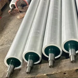 Vulcanized EPDM Rubber Coated Roller for Vacuum Belt Silicone Roller Conveyor Rubber Roller