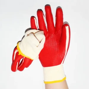 Vulcanized Latex Rubber Glass Hand Protection Safety Gloves China Produce