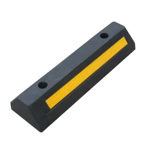 WS26 Rubber Car Wheel Stopper Parking Lot Curb Block