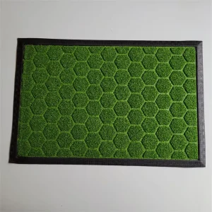 Washable Rubber Door Mat Puzzle Pattern Anti-Slip Mat for Home and Commercial Use