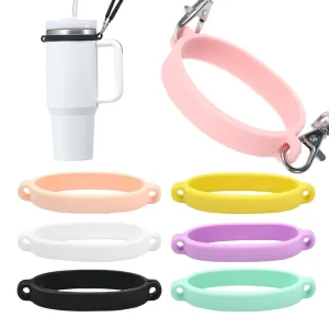 Water Cup Decorative Accessories Water Cup Hanging Rope Ring Elastic Silicone Ring Portable Handle Silicone Cup Ring
