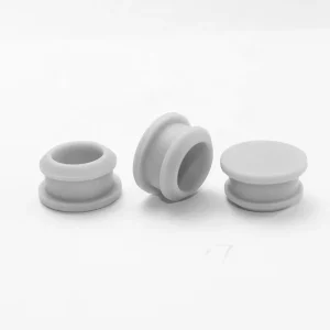 Waterproof Full Size Silicone Rubber Plugs with Lock White and Black Small Hole Rubber Stopper Test Plug Bulk Pack