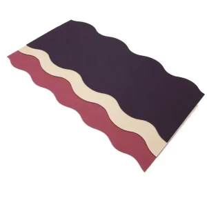 Wave Edge PU Natural Rubber Yoga Mat Non Slip Irregular Shape Workout Pad Factory Manufacturer Supplier