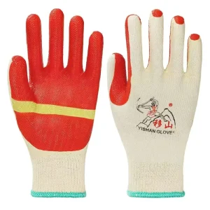 Wear Resistant Film Gloves Anti Impact Construction Site Protection Brick Thickened Safety Rubber Gloves Labor Free