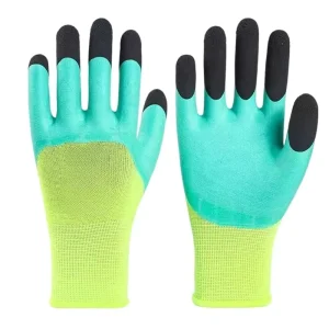 Wear Resistant Labor Protection Gloves Breathable Durable Non Slip Work Site Rubber Latex Winter Work Gloves Men