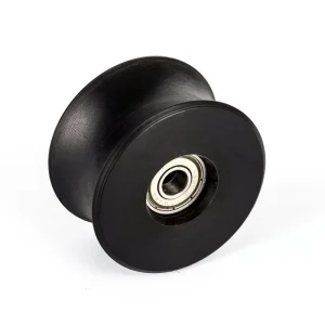 Wear-Resistant Nylon Plastic Roller Pulley with Steel Shaft and Bearing